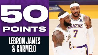 LeBron James - Carmelo Anthony - Los Angeles Lakers