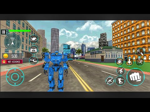 Helicopter Robot Car Games - Bike Robot Game 2021 - Android Gameplay