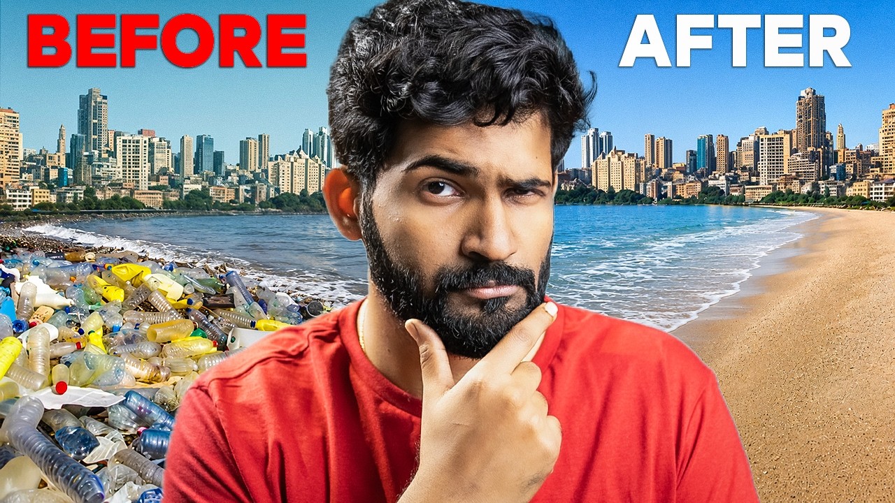 We cleaned Mumbai's dirtiest beach | Abhi and Niyu