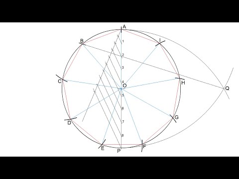 General method to divide a circle into any number of equal parts