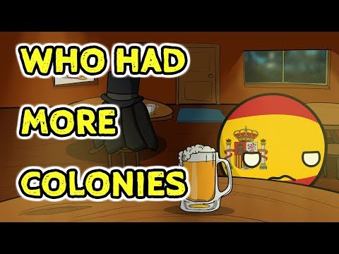 誰擁有更多的殖民地 - 鄉村球 (Who had more colonies - Countryballs)