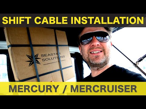 MERCRUISER SHIFT CABLE INSTALLATION