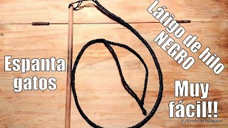 Látigo de hilo negro El Rincón del Soguero