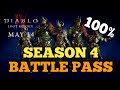 Diablo 4 Season 4 Complete Battle Pass