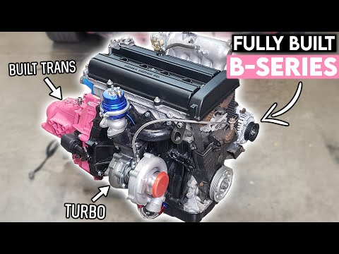 FULLY BUILT B18B1 Gets Its TURBO KIT & BUILT TRANSMISSION!