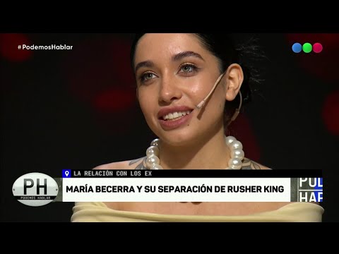 María Becerra expresó su dolor por la separación con Rusher King