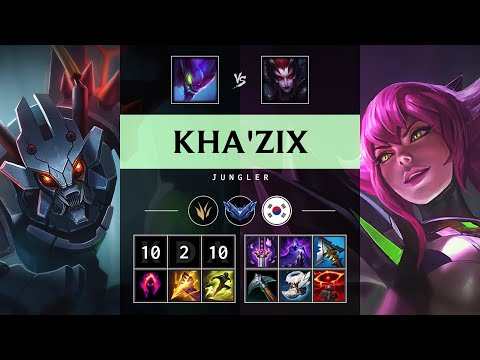 Kha'Zix Jungle vs Elise - KR Diamond Patch 25.13