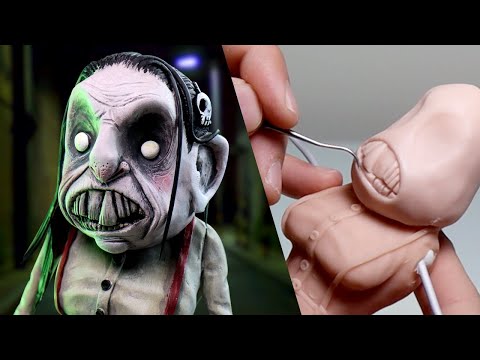 Making Up MY OWN Nightmare Character - The Ice Cream Man's SISTER, Murda! - Polymer Clay Tutorial