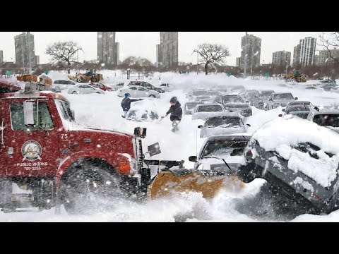 Ein Schneesturm zerstört Schweden und Finnland! Verrückter Schneesturm und Schneegefängnis!