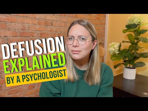 Cognitive Defusion EXPLAINED: Acceptance and Commitment Therapy (ACT)