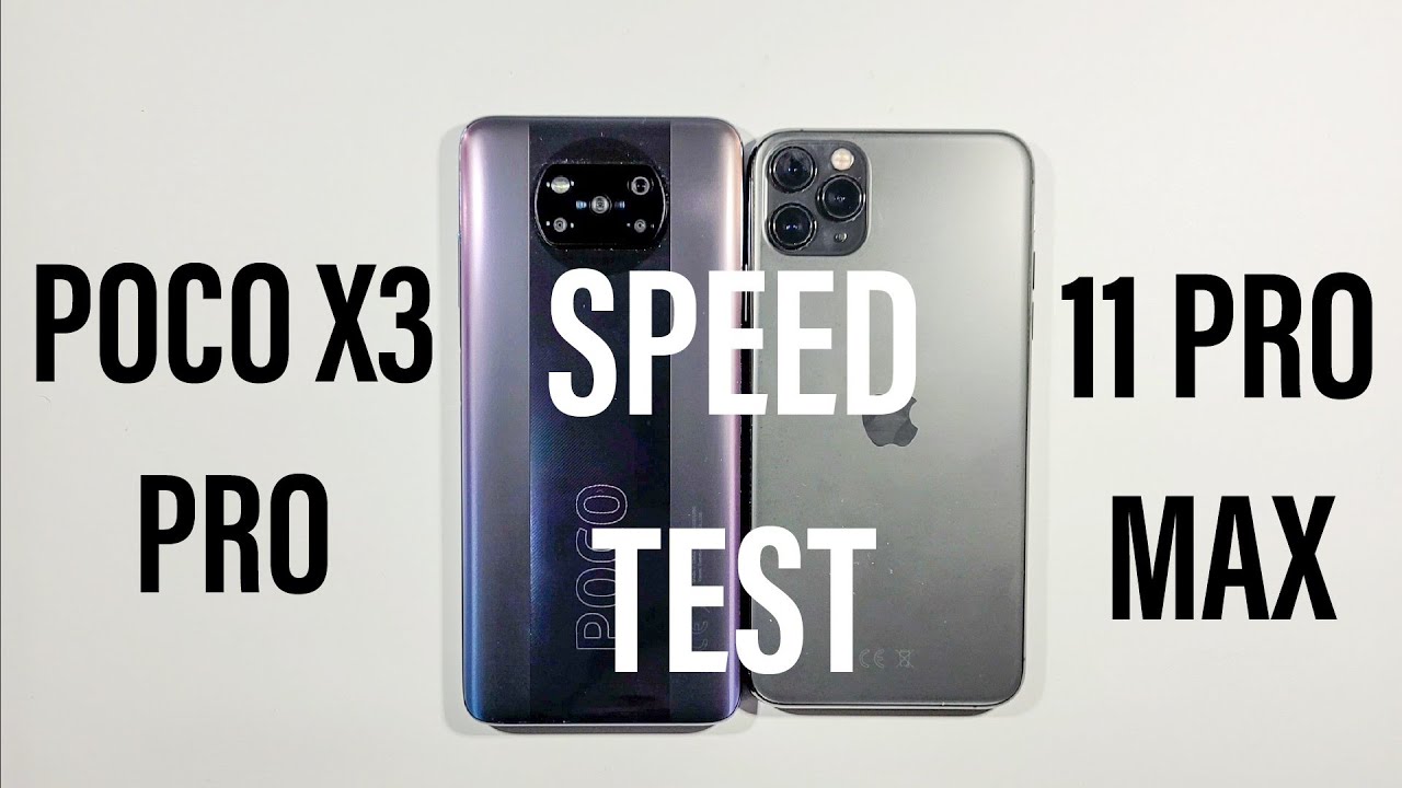 Xiaomi Poco X3 Pro vs Iphone 11 Pro Max Speed Test