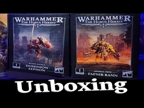 Horus Heresy Dominion Zephon and Fafnir Rann Unboxing
