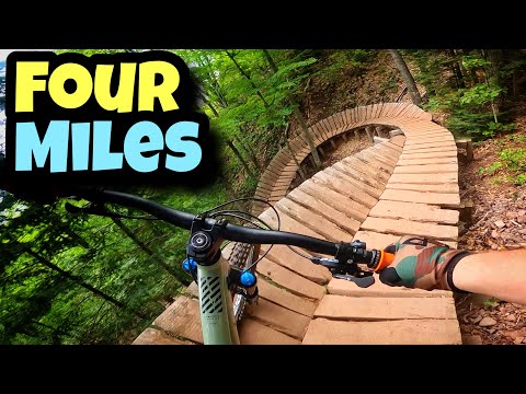 The Longest Downhill MTB Trail In Michigan | Endless Downhill Mountain Biking