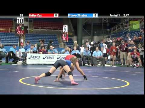 95 lbs. SF - Hailey Cox (UT) vs. Brooke Thurber (WI)