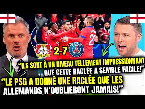 😱 THE ENGLISH MEDIA WERE STUNNED AFTER PSG’S 7–2 THRASHING OF LEVERKUSEN IN THE CHAMPIONS LEAGUE!
