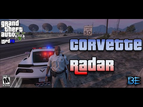GTA 5 Police Mod LSPDFR CORVETTE MODEL 2015 RADAR PATROL HIGHWAY