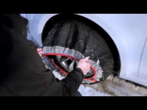 POLAIRE TYREFFECT:  passager Textil Snow Chain removing  - Chaine à neige textile tourisme démontage