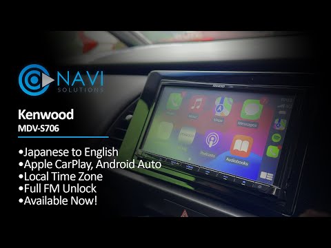 Kenwood MDV-S706 Japanese to English with Apple CarPlay and Android Auto!