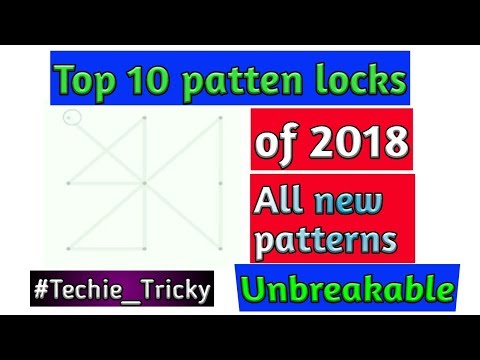Top 10 patten locks of 2018 unbreakable locks | Techie Tricky|