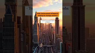 Dream Of Working In Dubai? Find Your Job With The Dubai Government | Nidhi Nagori #shorts