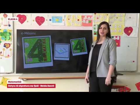 e Mësimi: Klasa 4 - Matematikë - Detyra të shprehura me fjalë