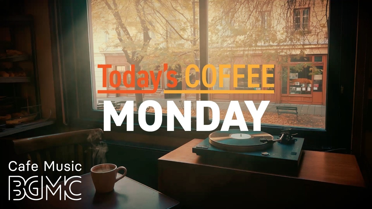 Cafe Music LIVE | Today's COFFEE MONDAY: Cozy October Cafe Jazz for Work & Study ☕