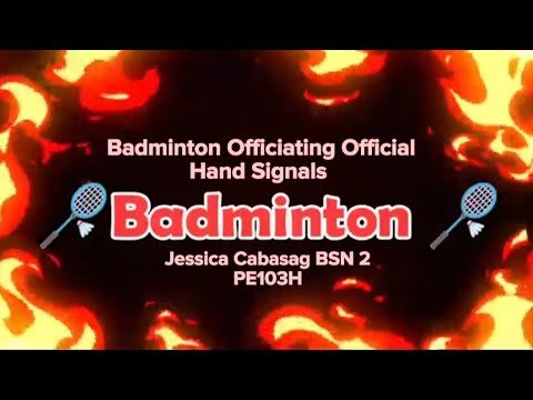 Badminton Officiating Official Hand Signals (umpire, service judge, line judge)