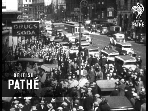 Detroit Riots Ny Reds To Defy Police On Broadway (1936)