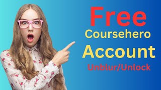 Use this to unlock Course Hero 2023 I FREE COURSEHERO ACCOUNT