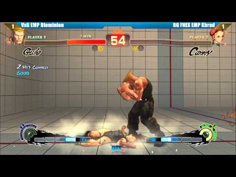 SSF4 AE2012 Grand Final VxG EMP Dieminion vs RG FNEX EMP KBrad - GUTS 2 Tournament