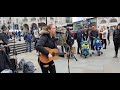 💜 LONDON BUSKING "Remedy" - Adele | Allie Sherlock Cover - love playing in Piccadilly Circus London