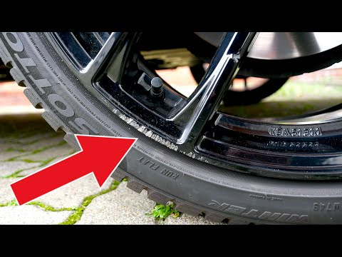 Repairing scratched aluminum rims: Curb scratches, removing, sanding, painting. THIS IS HOW IT'S ...