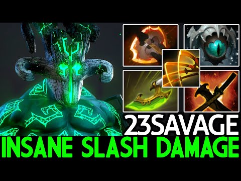 23SAVAGE [Juggernaut] Insane Slash Damage with Swift Blink Dota 2