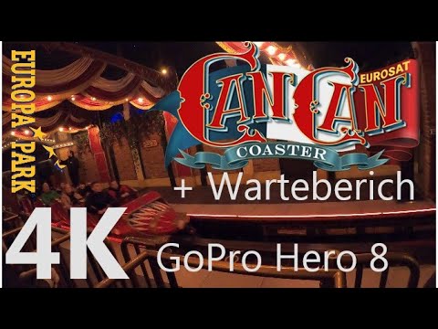 EuroSat CanCan Coaster - 4K Onride 2020 - Europa Park - Mack Rides Indoor Coaster - 1st Row - POV