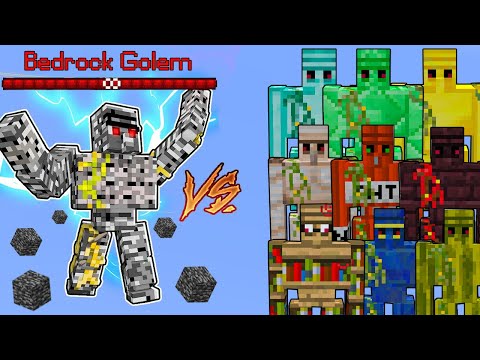 Bedrock Golem Vs. All Golems in Minecraft