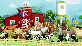 Cattle Farm Animal Figurines Collection
