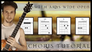 How to play WITH ARMS WIDE OPEN by CREED - Chorus tutorial
