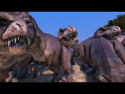 2,500 T-rex vs 10,000 Golden Knight vs 250 Meech Walker | Ultimate Epic Battle Simulator #UEBS