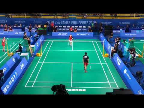 Thuỳ Linh và Vũ Thị Tranh ra quân tứ kết đồng đội nữ môn cầu lông SEA Games 30: Việt Nam - Indonesia