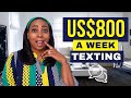 Make US$800 A Week Texting (Chatting) With These 10 Websites - Available Worldwide?