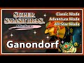 Super Smash Bros Melee Classic Adventure All Star Mode Ganondorf Hard Normal