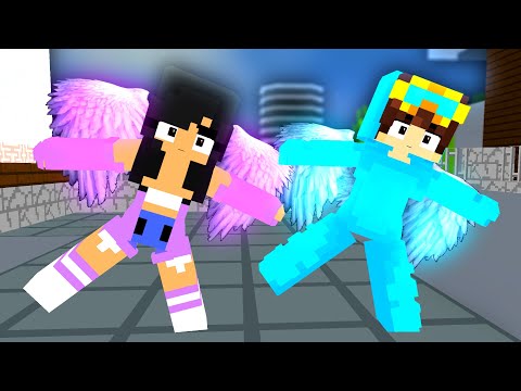 COUPLE DANCE FIRST MEET MEME TWO ANGEL'S APHMAU AND NICO -MINECRAFT ANIMATION