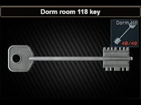 Dorm room 118 key Show Case Escape From Tarkov