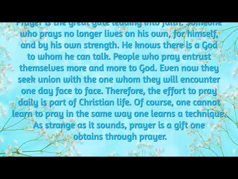 Saggezza Day 335: Youcat: What is prayer?#