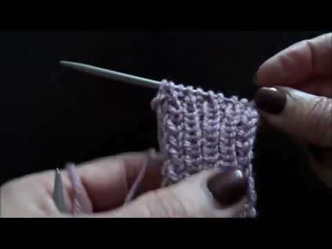 1  Masche links  1 Masche rechts  stricken - Strickmuster - 🧶