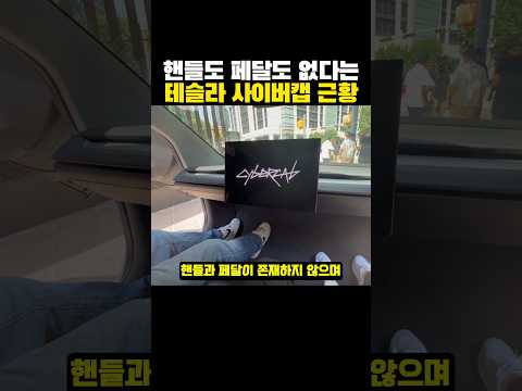 핸들도 페달도 없다는 테슬라 '사이버캡' 근황?ㄷㄷ..