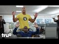 Central Intelligence Bob And Calvin Gun Fight In The Office Clip TruTV