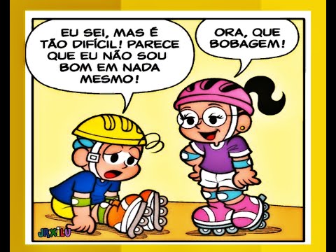 Tina e Rolo em Certas coisas nunca mudam - Quadrinhos Turma da Mônica