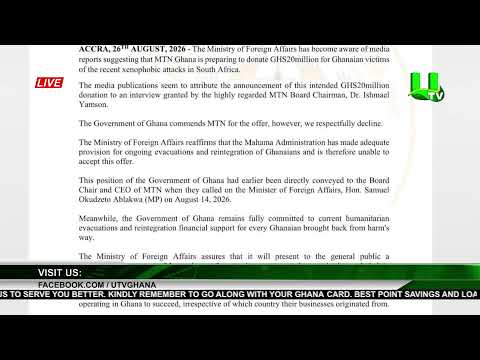 LATE NEWS DISCUSSION 26/08/2026