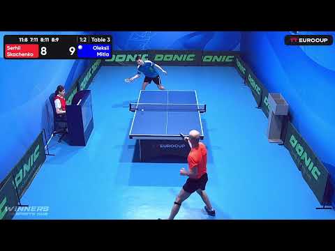 11:10 Serhii Skachenko 1 - 3 Oleksii Mitla 30.04.2023 TT Euro.Cup Ukraine Star. Table 3